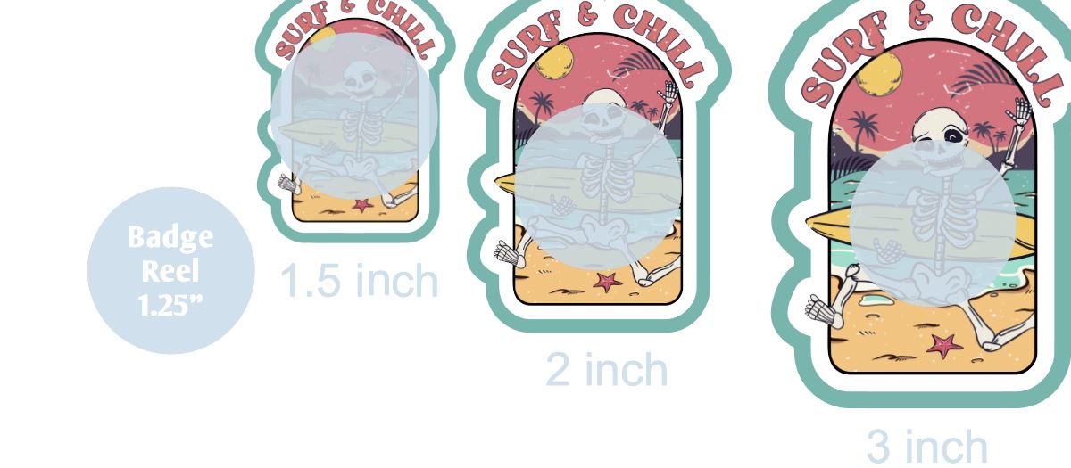 Surf and Chill - DECAL AND ACRYLIC SHAPE #DA0899