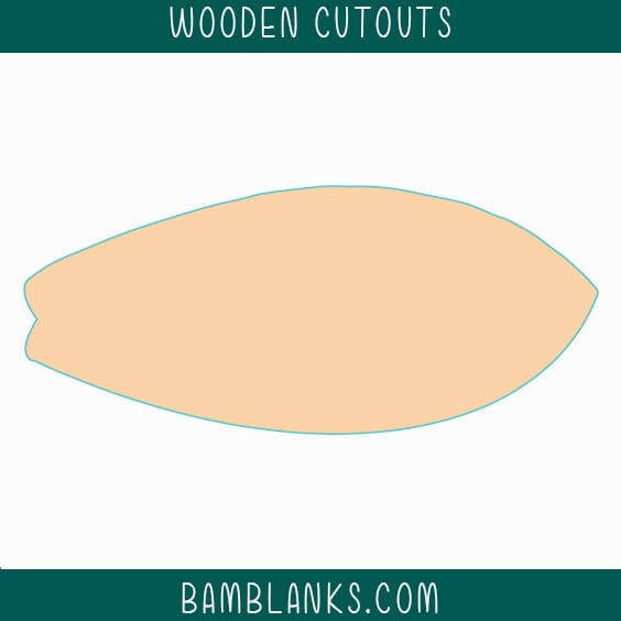Surfboard Wood Blank #W022