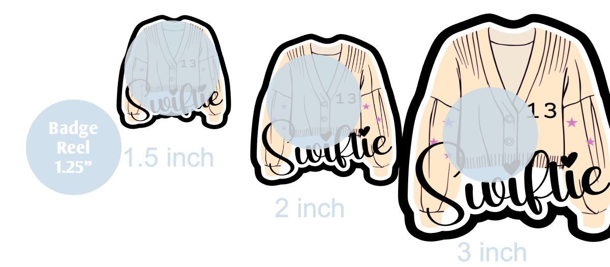 Swiftie Cardigan - DECAL AND ACRYLIC SHAPE #DA0531