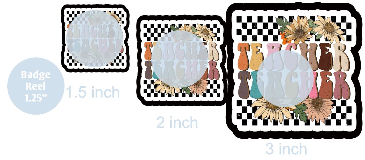 Teacher Floral - DECAL AND ACRYLIC SHAPE #DA0807