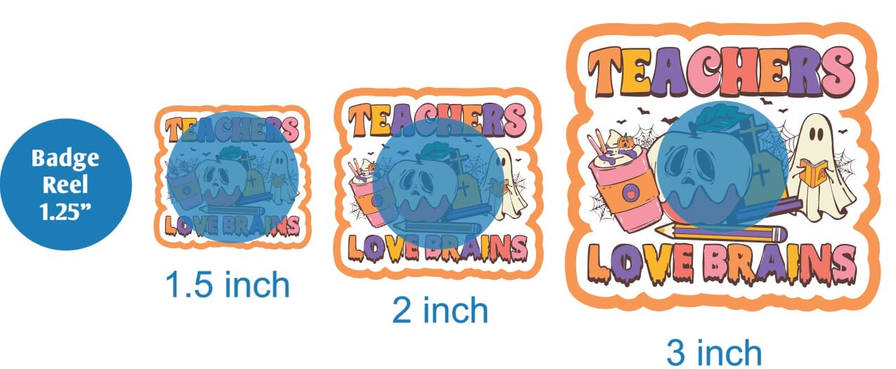 Teachers Love Brains - DECAL AND ACRYLIC SHAPE #DA01329