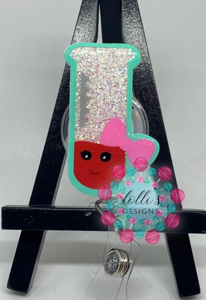 Test Tube with Bow - Acrylic Shape #1493