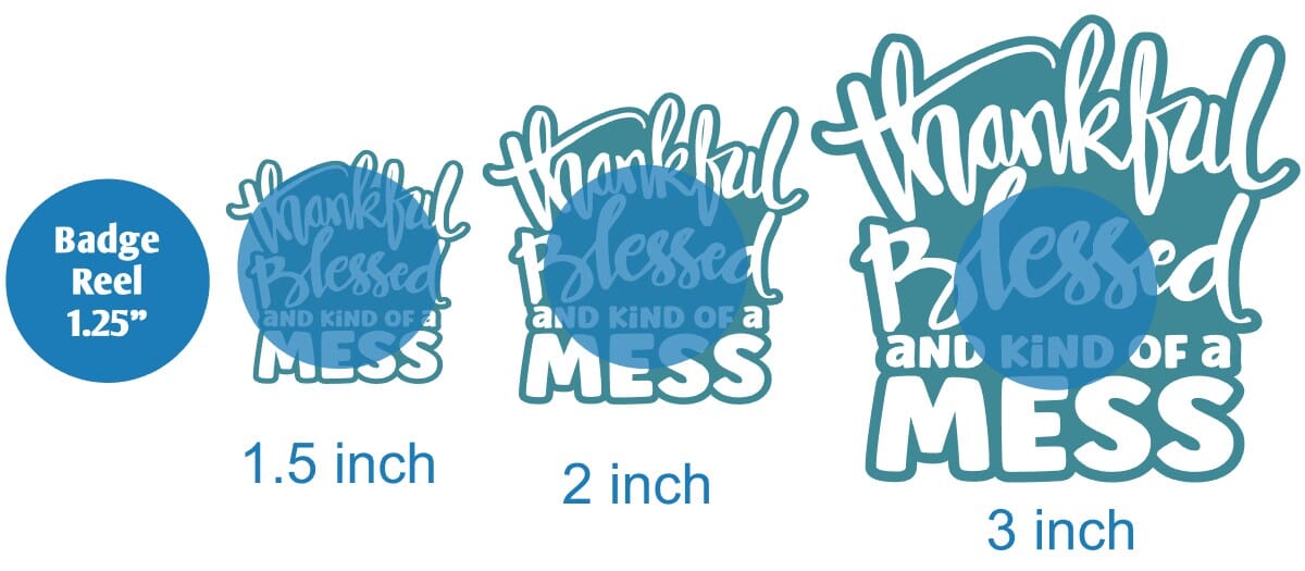 Thankful Blessed and Kind of a Mess - Acrylic Shape #1863