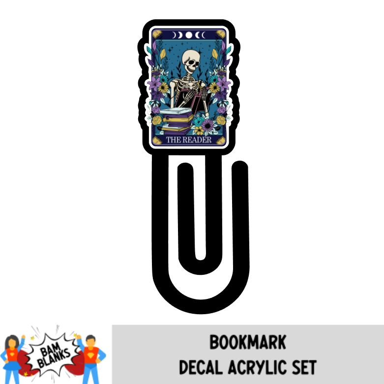 The Reader Tarot Paper Clip Bookmark - DECAL AND ACRYLIC SHAPE #BM0002