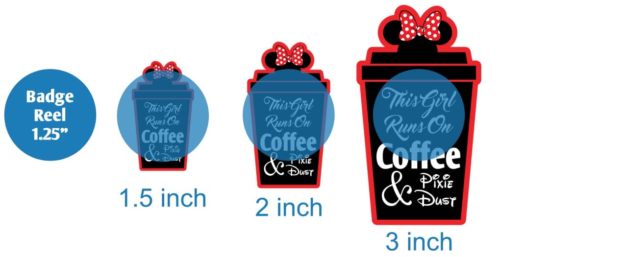 This Girl Runs on Coffee and Pixie Dust - Acrylic Shape #1031