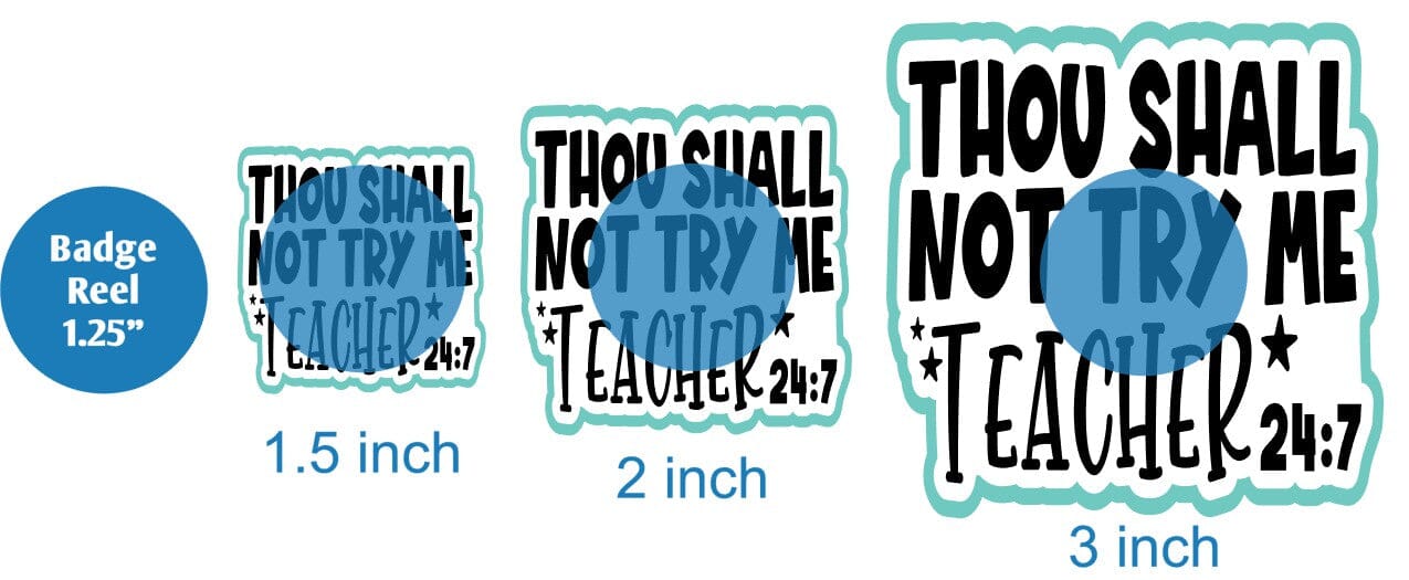Thou Shall Not Try Me - Acrylic Shape #2213