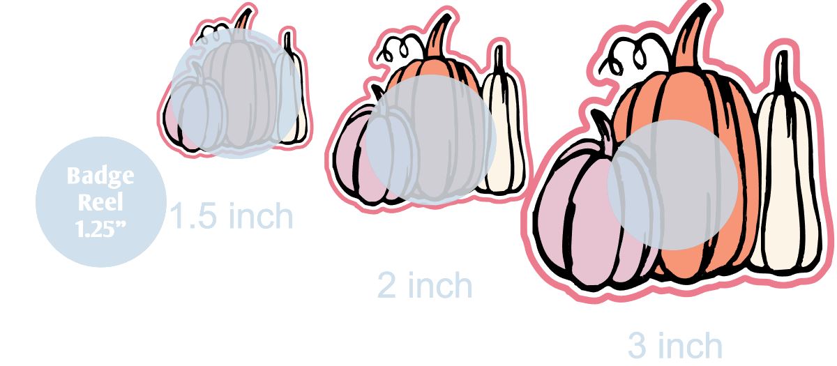 Three Pumpkins - DECAL AND ACRYLIC SHAPE #DA0167