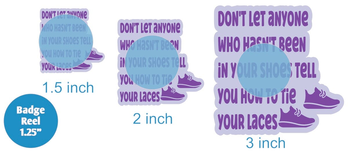 Tie Your Laces - Acrylic Shape #1848