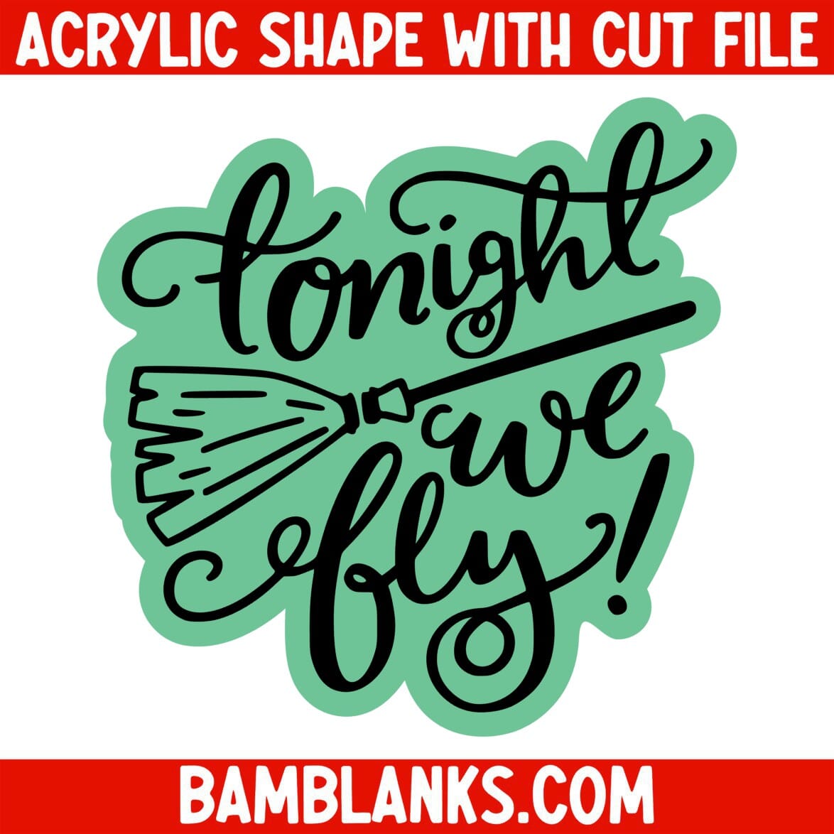 Tonight We Fly - Acrylic Shape #879