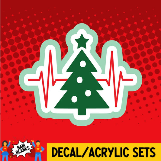 Tree EKG - DECAL AND ACRYLIC SHAPE #DA01269