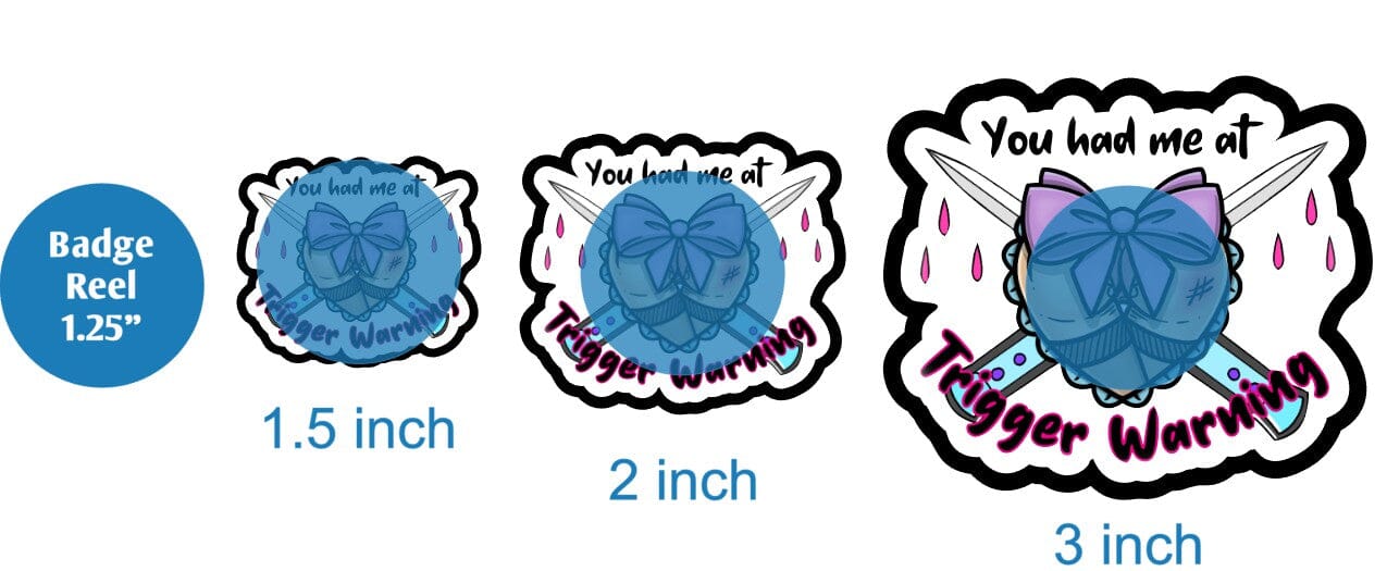 Trigger Warning - DECAL AND ACRYLIC SHAPE #DA01368