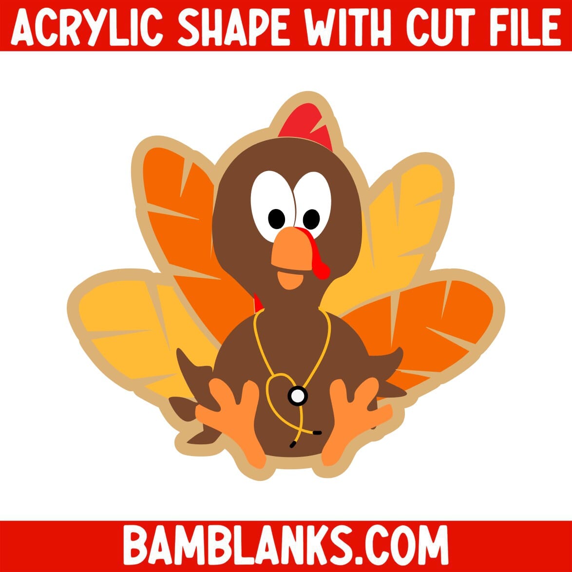 Turkey Nurse - Acrylic Shape #1646