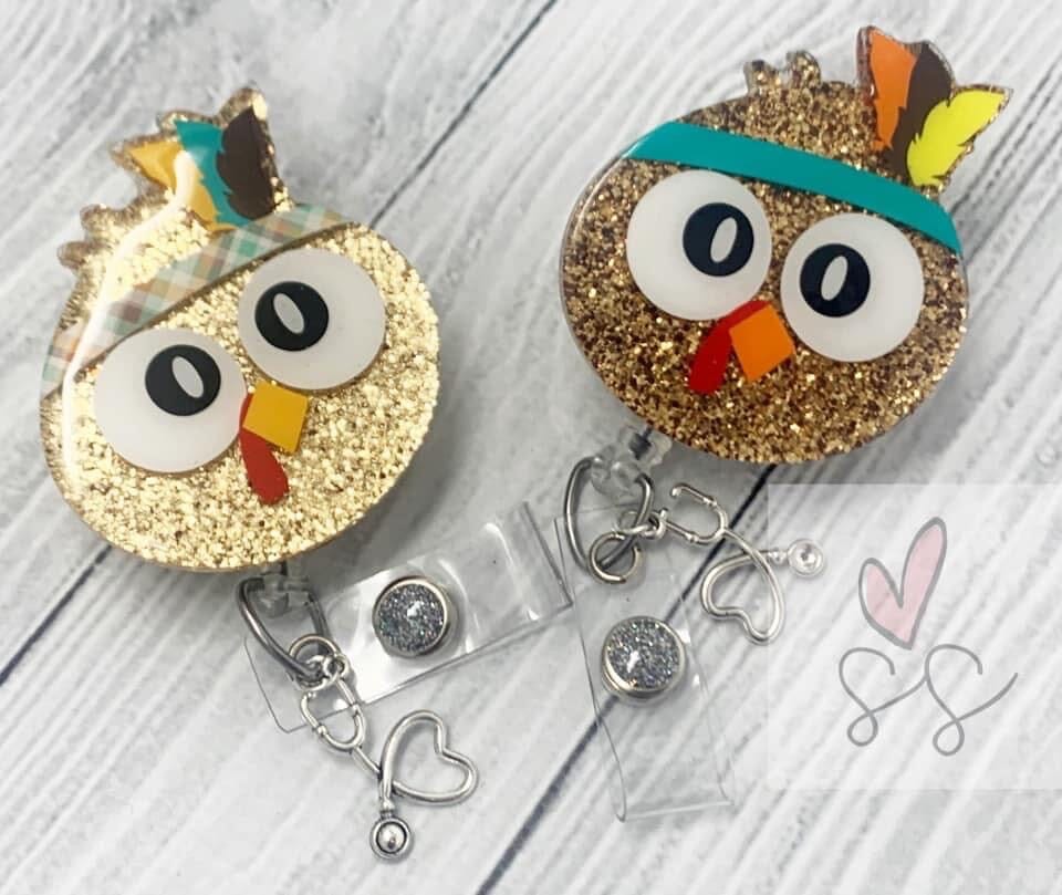 Turkey with Feathers - Acrylic Shape #966