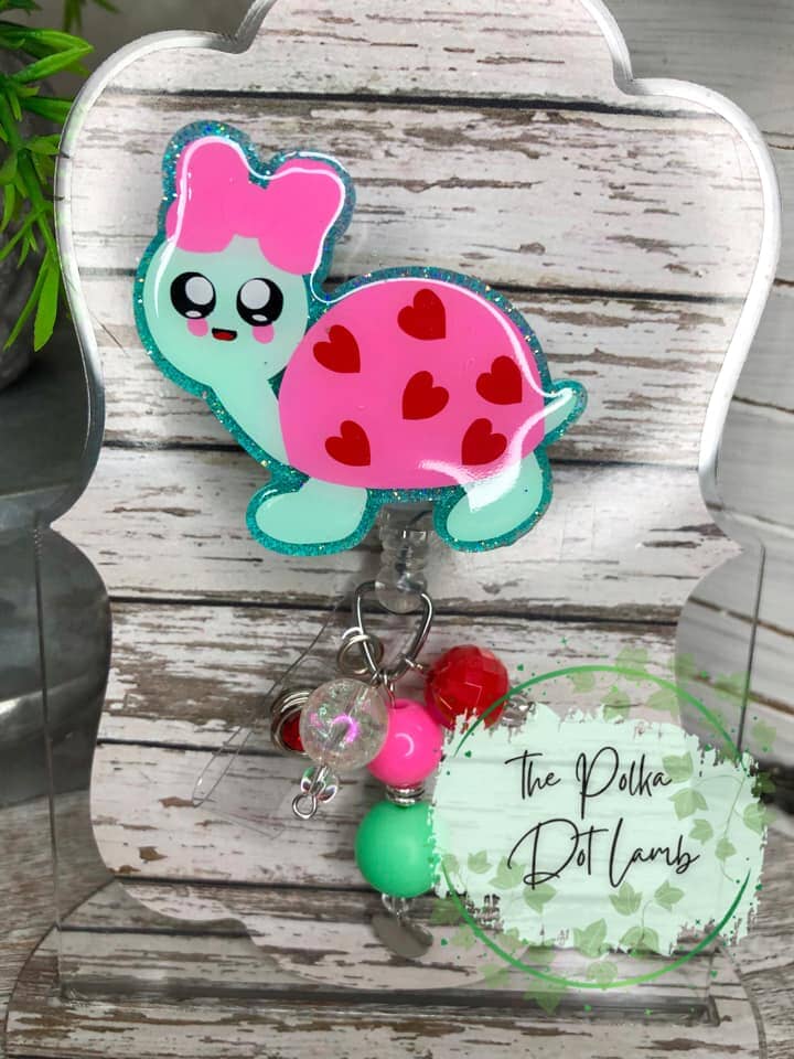 Turtle with Bow - Acrylic Shape #1135