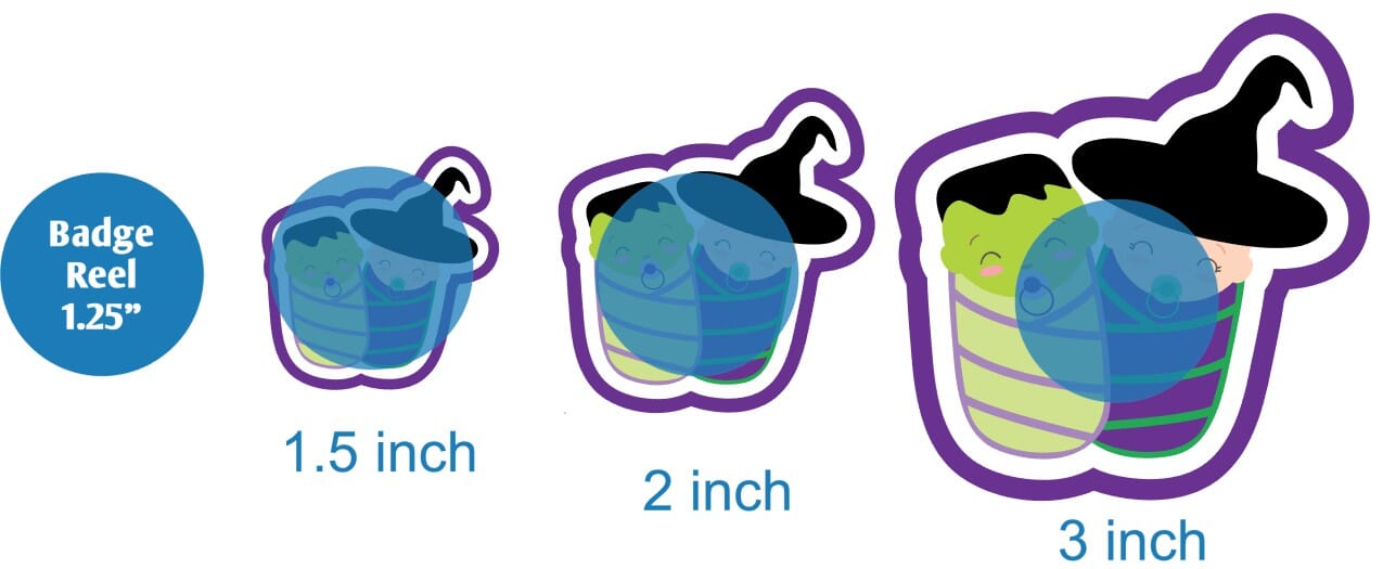 Two Halloween Babies Swaddled - DECAL AND ACRYLIC SHAPE #DA0379