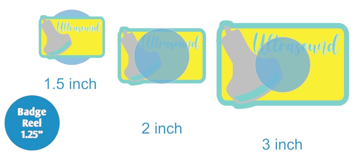 Ultrasound Tag - Acrylic Shape #1601
