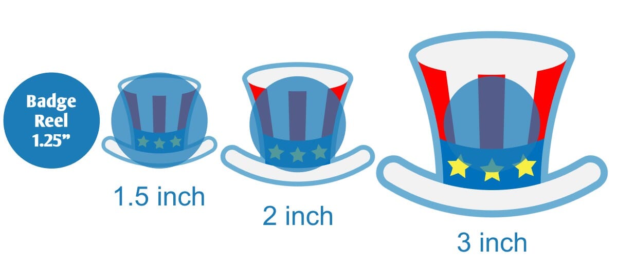 Uncle Sam Hat - Acrylic Shape #1291