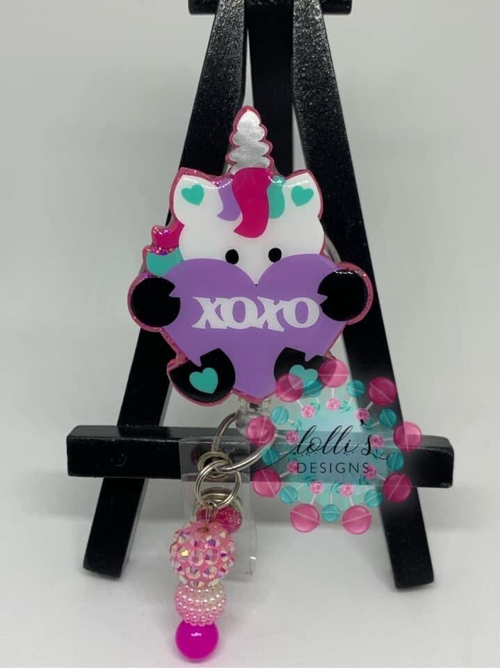 Unicorn with Heart - Acrylic Shape #1116