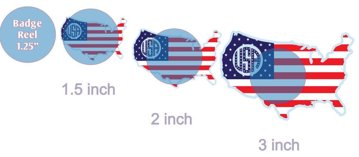 USA Mono - Acrylic Shape #982