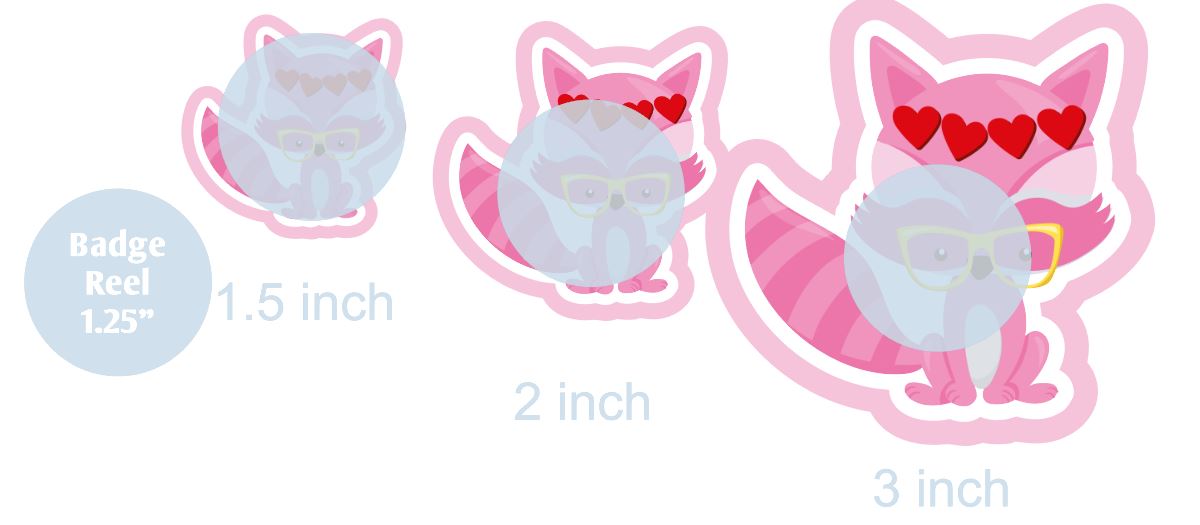 Valentine Raccoon- DECAL AND ACRYLIC SHAPE #DA0613