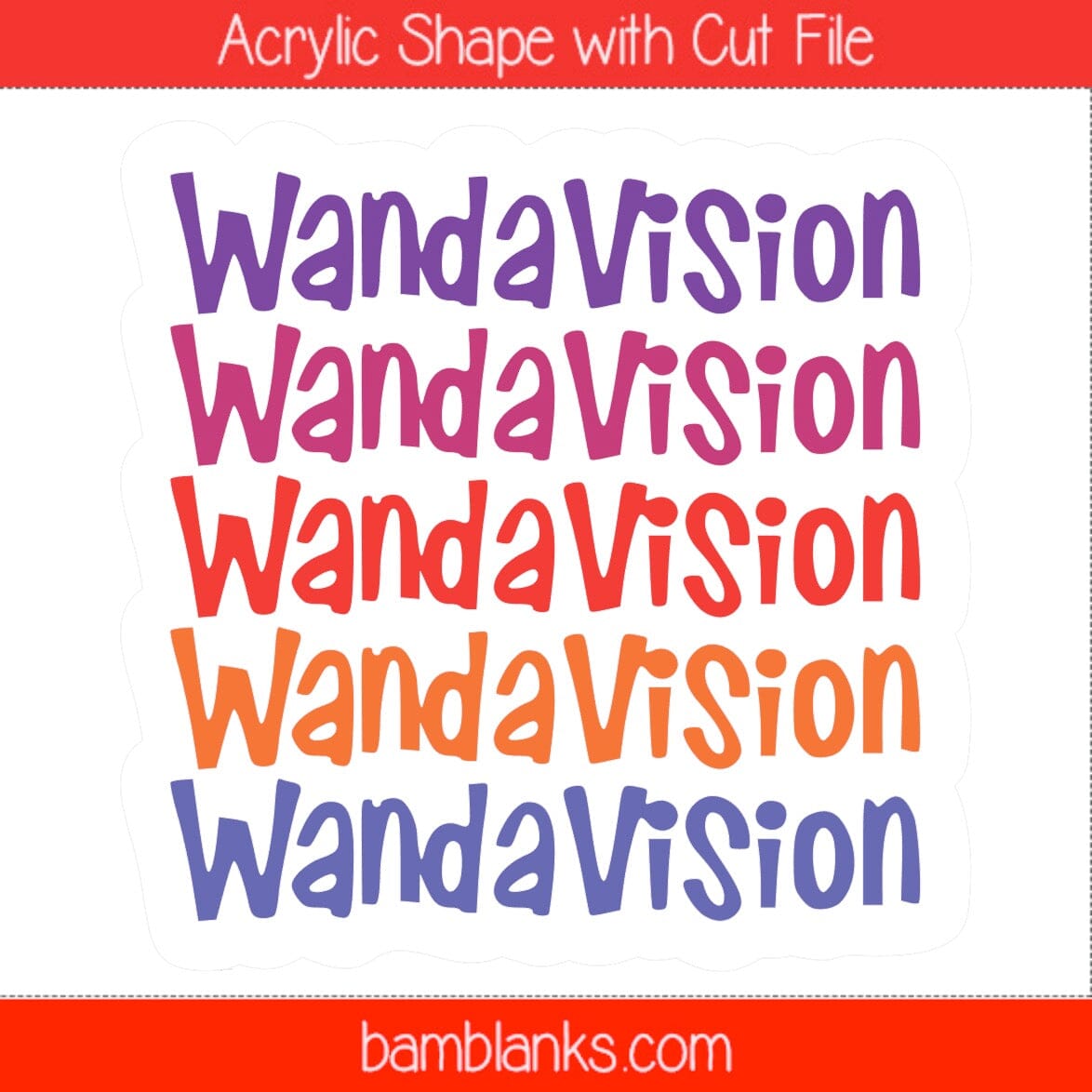 WandaVision - Acrylic Shape #1576