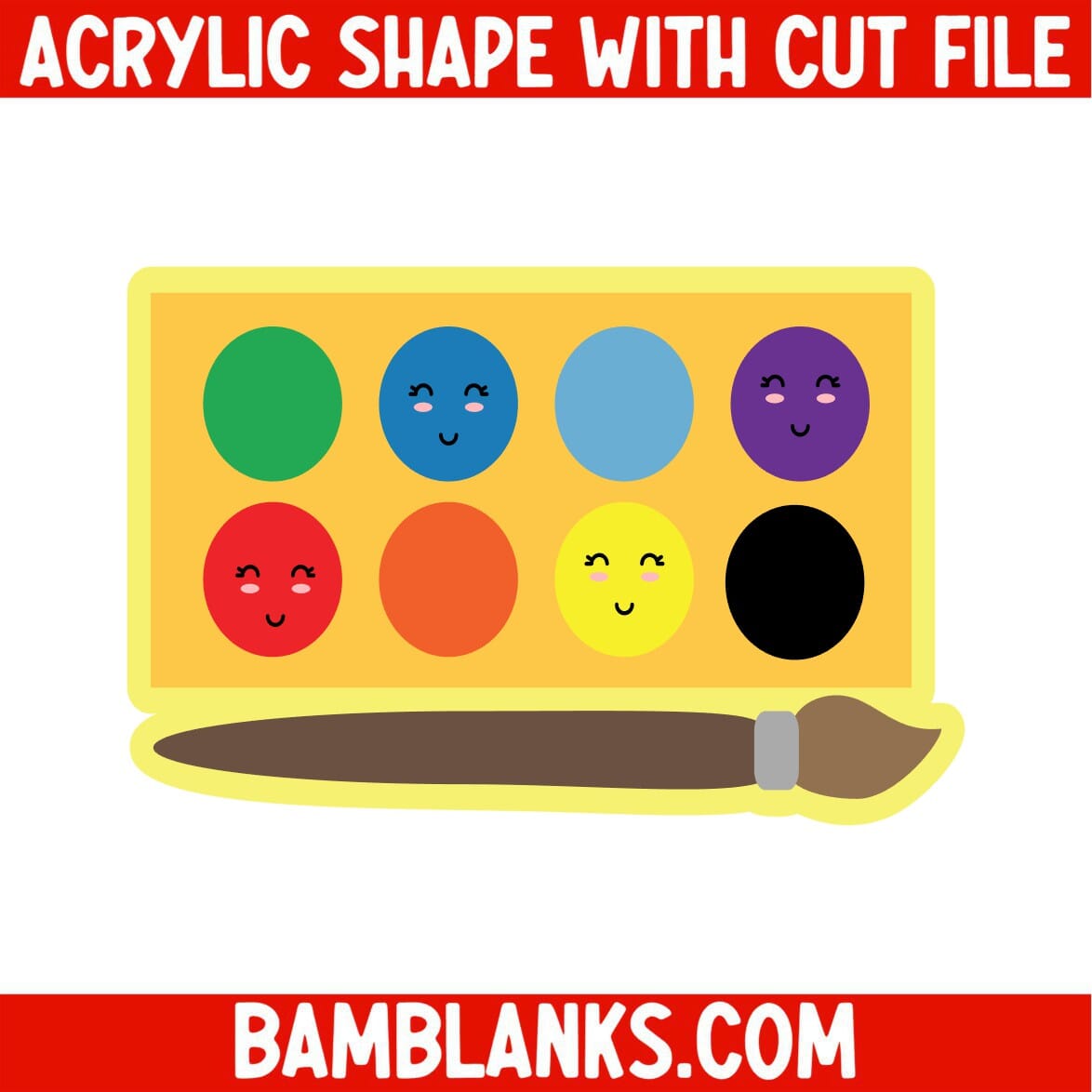 Watercolors - Acrylic Shape #1008