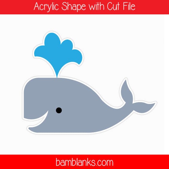 Whale 2 - Acrylic Shape #474