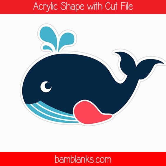 Whale - Acrylic Shape #1358