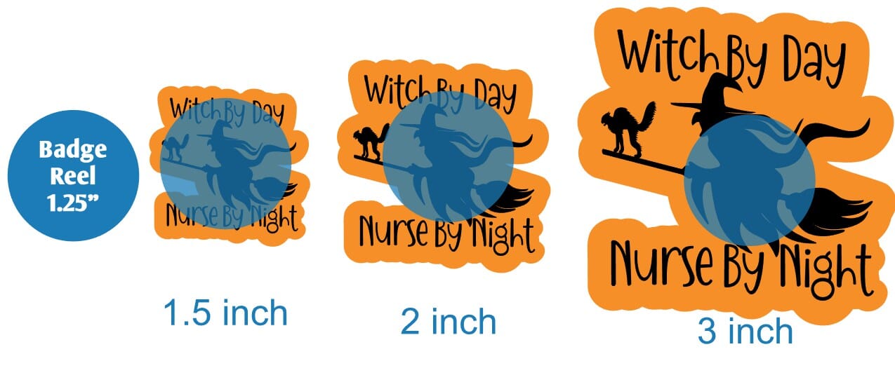 Witch By Day Nurse By Night 2 - Acrylic Shape #1647