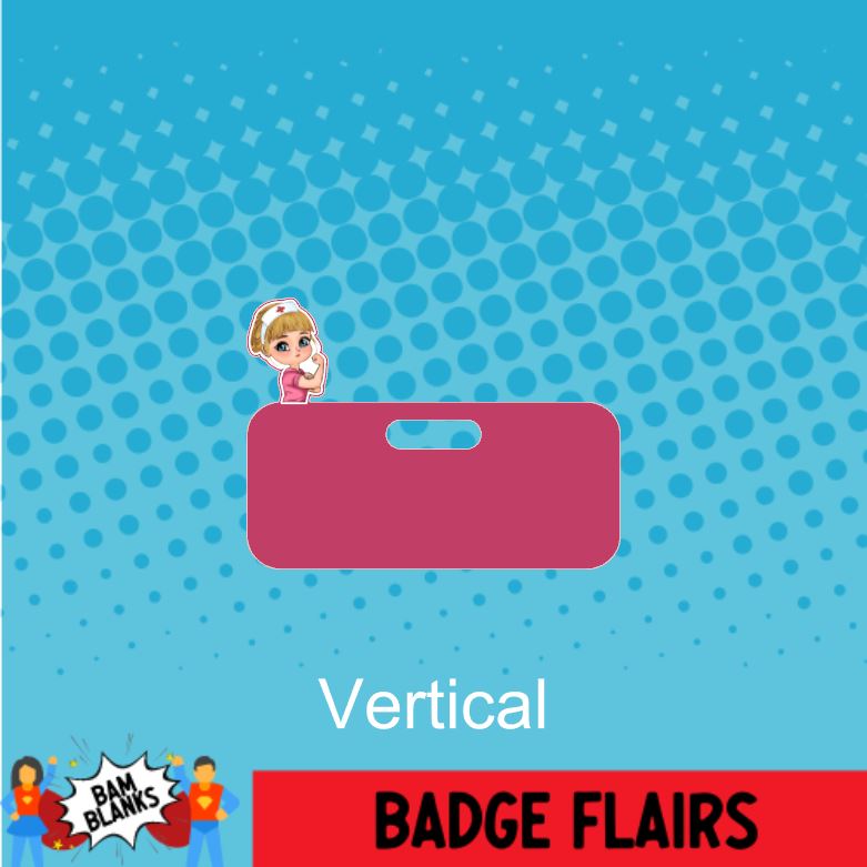 You Can Do It Nurse - Light Skin Blonde Hair - BADGE FLAIR DECAL AND ACRYLIC #BF0018