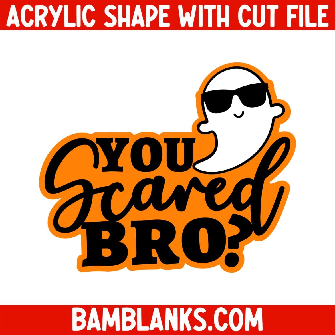 You Scared Bro - Acrylic Shape #859