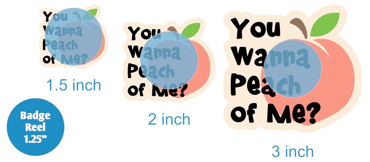You Wanna Peach of Me - Acrylic Shape #1508