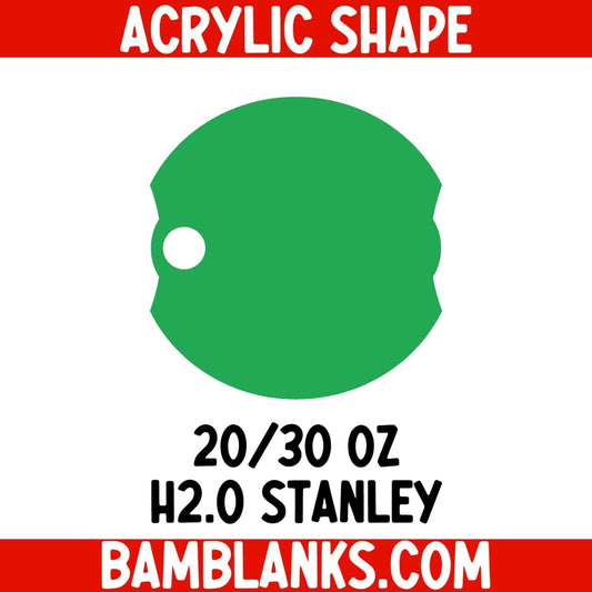 20 or 30 oz Circle Tumbler Tag - Acrylic Shape #2497