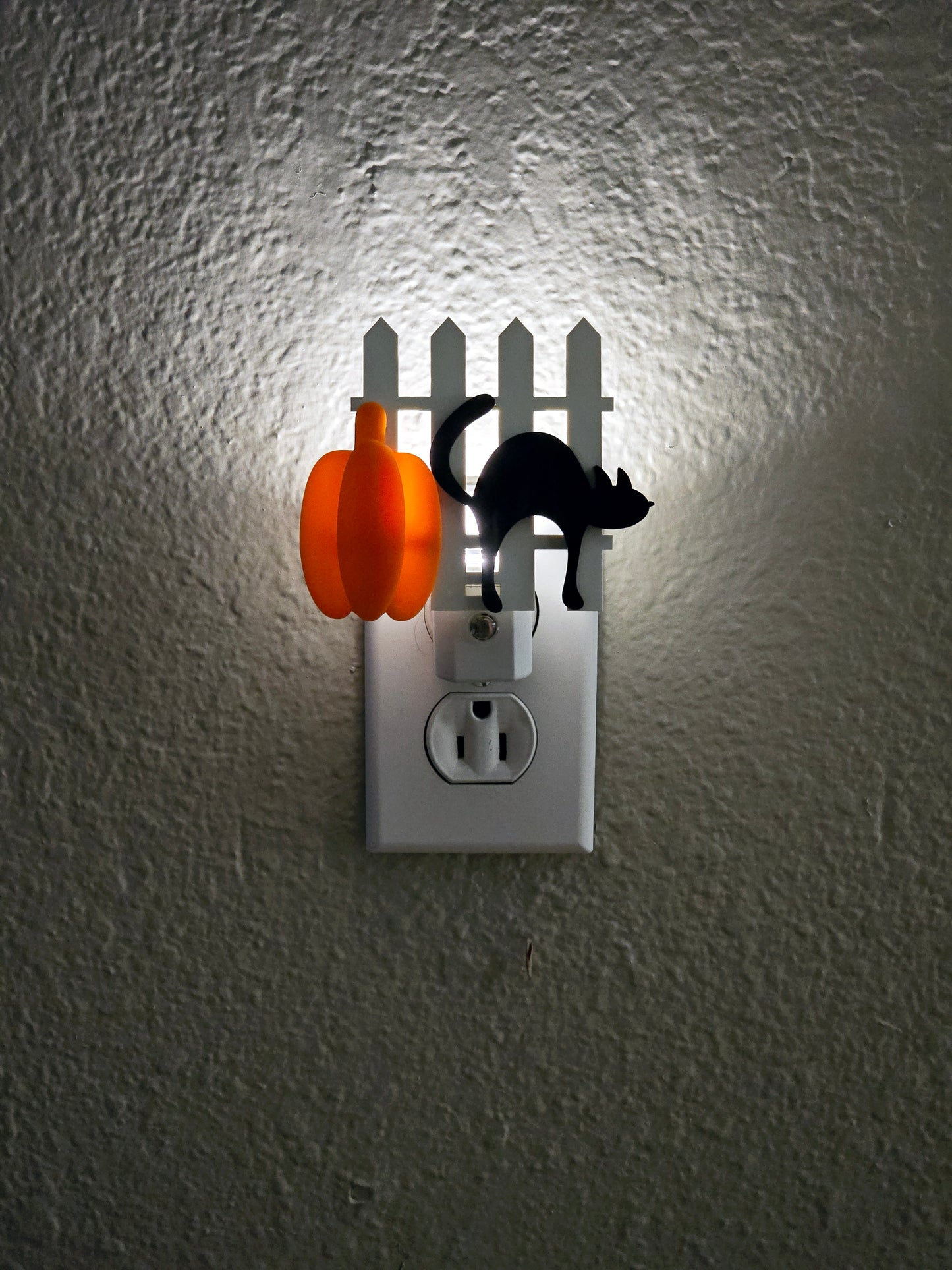 Halloween Cat Fence Night Light - Acrylic Shape #NL0009