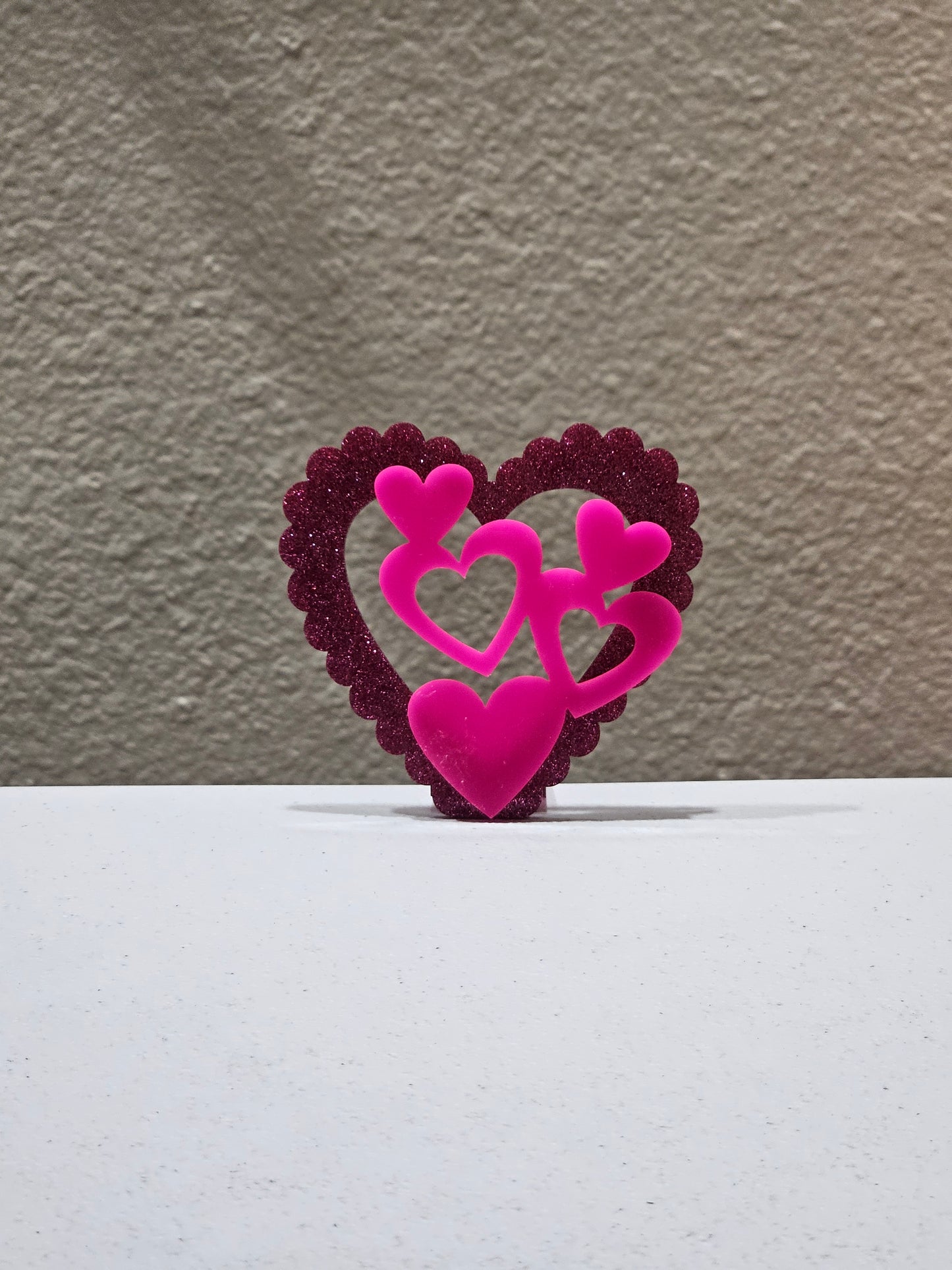 Pink Hearts Night Light - Acrylic Shape #NL0002