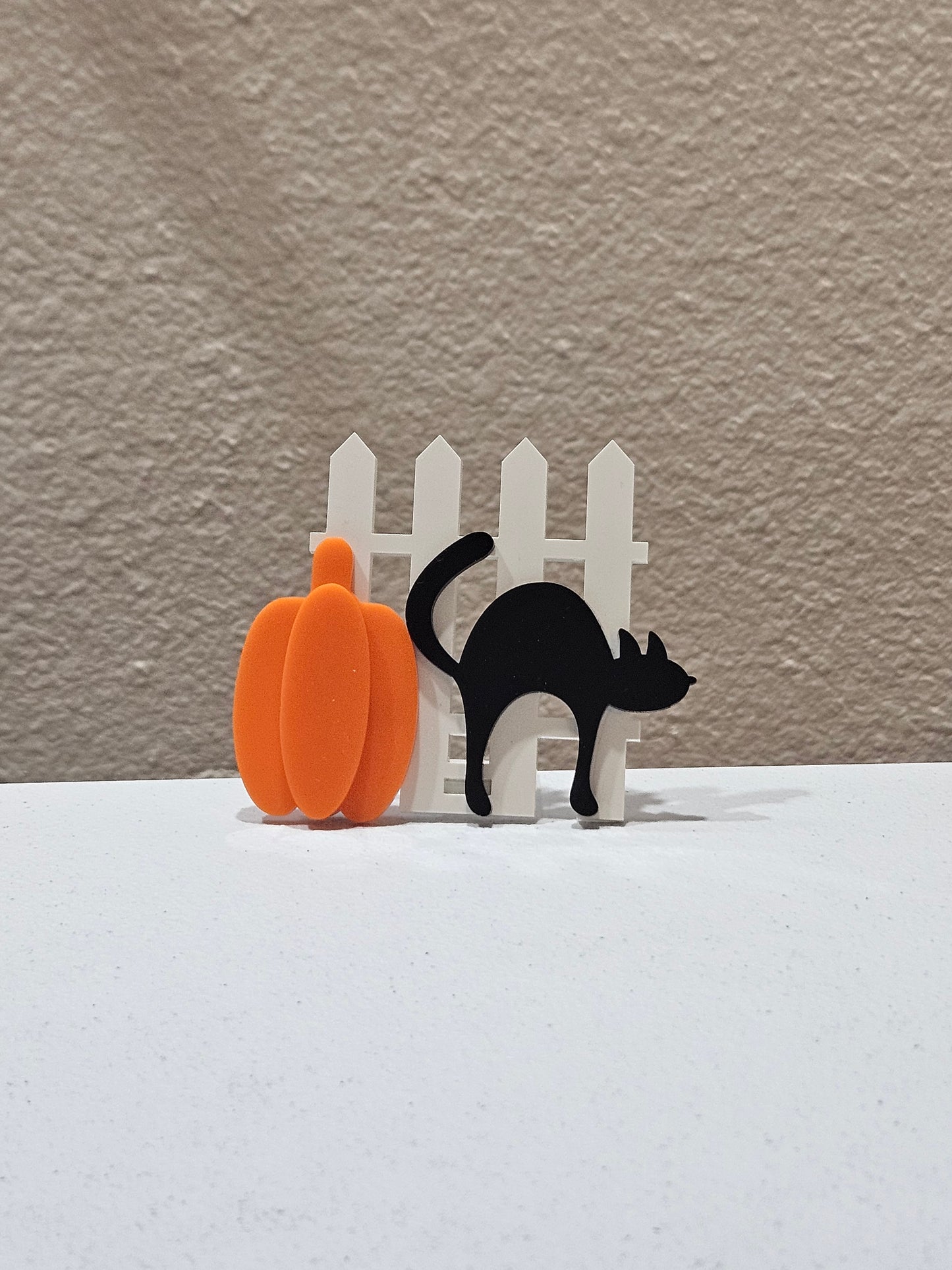 Halloween Cat Fence Night Light - Acrylic Shape #NL0009