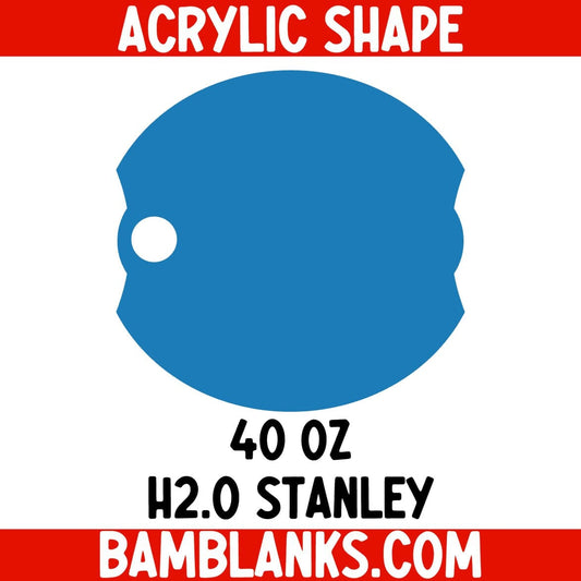 40 oz Circle Tumbler Tag - Acrylic Shape #2496