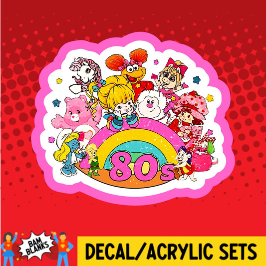 80s Cartoons - DECAL AND ACRYLIC SHAPE #DA02453