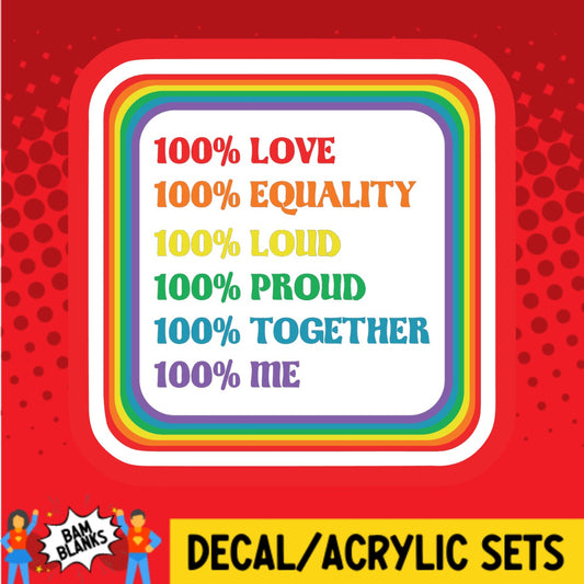 All About Pride - DECAL AND ACRYLIC SHAPE #DA02853