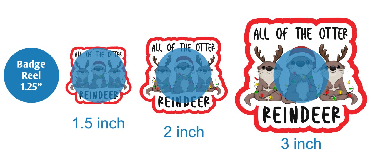 All Of the Otter Reindeer - DECAL AND ACRYLIC SHAPE #DA02367