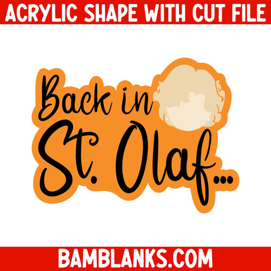 Back in St. Olaf (Fan Art) - Acrylic Shape #1817