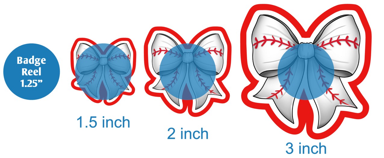 Baseball Coquette Bow - DECAL AND ACRYLIC SHAPE #DA03315