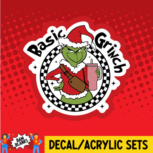 Basic Grinch - DECAL AND ACRYLIC SHAPE #DA03455