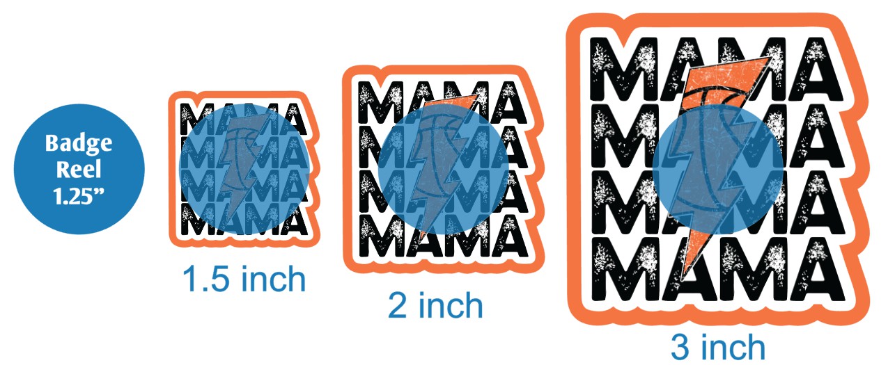 Basketball Mama Lightning Strike - DECAL AND ACRYLIC SHAPE #DA03322