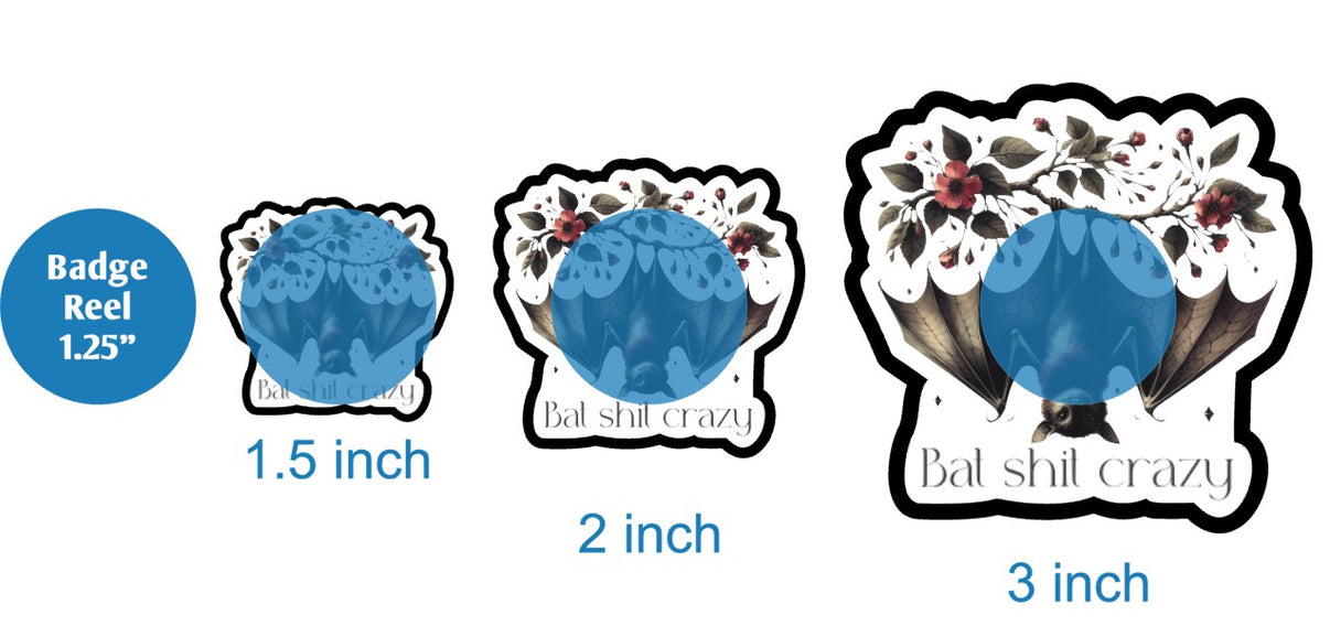 Bat Shit Crazy - DECAL AND ACRYLIC SHAPE #DA03040 – BAM Blanks and More