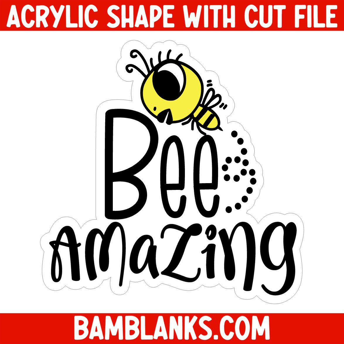 Bee Amazing - Acrylic Shape #1363