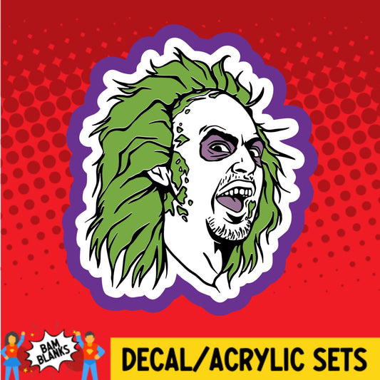 Beetlejuice Face - DECAL AND ACRYLIC SHAPE #DA03227