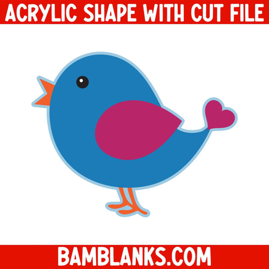 Bird - Acrylic Shape #366