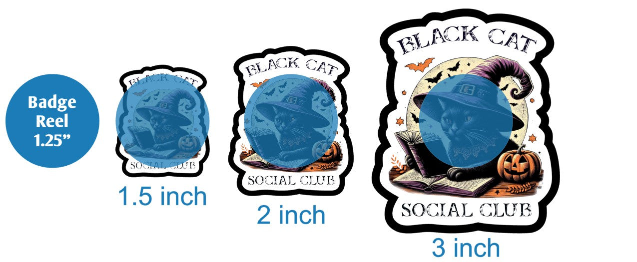 Black Cat Social Club - DECAL AND ACRYLIC SHAPE #DA03031