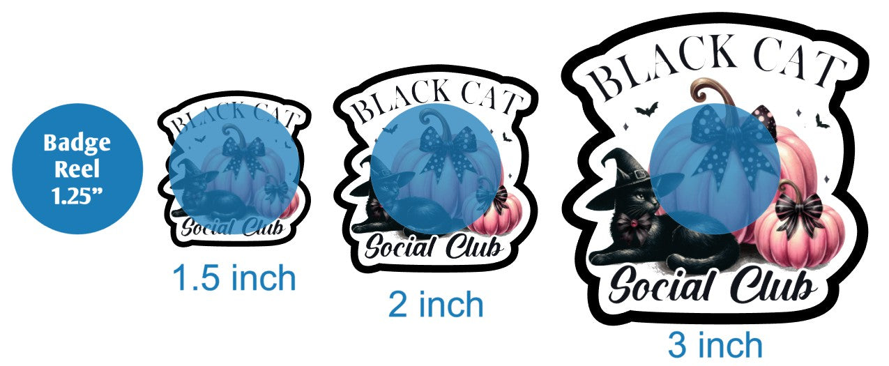 Black Cat Social Club Pink Pumpkins - DECAL AND ACRYLIC SHAPE #DA03104